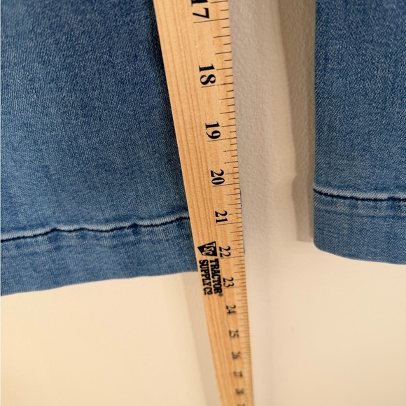 Anthropologie The Colette Crop Wide-Leg Jeans by Maeve Size 28P palms wash - Picture 14 of 15